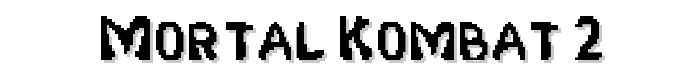Mortal Kombat 2 font